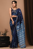 Mystic Circles Chanderi Silk Ready-to-Wear Pocket Saree