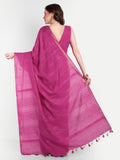 Pink Pearl Katan Silk Ready To Wear Pocket Saree