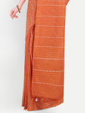 Saffron Zest Katan Silk Ready To Wear Pocket Saree